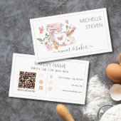 Watercolor Bakery Standmischer Business Card Visitenkarte