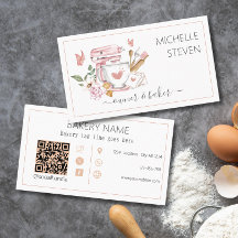 Watercolor Bakery Standmischer Business Card
