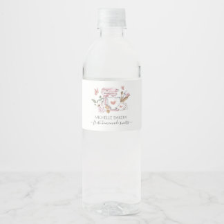 Watercolor Bakery Standmischer Wasserflaschenetikett