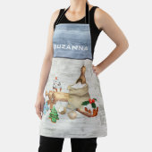 Watercolor Baking Christmas Cookie Bake  Schürze (InSitu)
