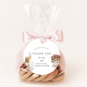 Watercolor Baking Geburtstagsparty Danke Geschenkanhänger