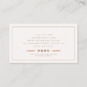 Watercolor Baking Professional Business Card Visitenkarte (Rückseite)