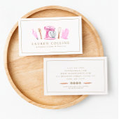 Watercolor Baking Professional Business Card Visitenkarte