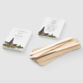Watercolor Bali Destination Wedding Program Fächer (Non-assembled)