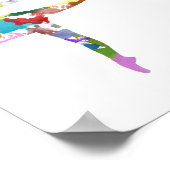 Watercolor Ballerina Poster (Ecke)