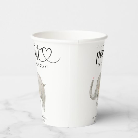 Watercolor-Ballon-Elefant Pappbecher (Rechts)