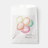 Watercolor Balloon Bunch Girl Birthday Geschenktütchen (Vorderseite)