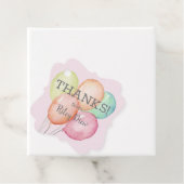 Watercolor Balloons Vielen Dank Geschenkanhänger (Beispiel)