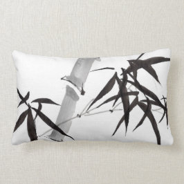 Watercolor bamboo art lendenkissen