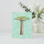 Watercolor Baobab Tree Postkarte (Stehend Vorderseite)