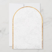 Watercolor Baptism Greenery Gender Neutral Einladung (Rückseite)