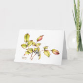 Watercolor barberry greeting card karte (Vorderseite)