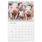 Watercolor Barnyard Friends Kalender (Mär 2027)