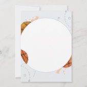 Watercolor Basketball Birthday Invitation Einladung (Rückseite)