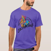 Watercolor Basketball Womens T-Shirt (Vorderseite)