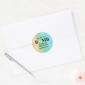 Watercolor Bath Bomb Birthday Sticker (Umschlag)