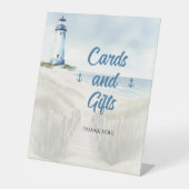 Watercolor Beach, Coastal New England Wedding Sockelschild (Vorderseite)