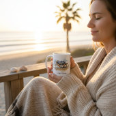 Watercolor Beach Crab, custom Kaffeetasse