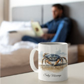 Watercolor Beach Crab, custom Kaffeetasse