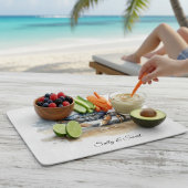 Watercolor Beach Crab, custom Schneidebrett