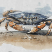 Watercolor Beach Crab, custom Schneidebrett