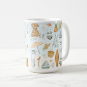 Watercolor Beach Junggeselinnen-Abschied Wochenend Kaffeetasse (VorderseiteRechts)