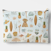 Watercolor Beach Junggeselinnen-Abschied Wochenend Zubehörtasche (Rückseite)