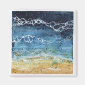 Watercolor Beach Magnet (Vorne)