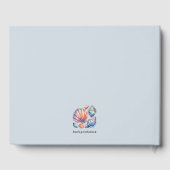 Watercolor Beach Ocean Summer Hochzeit in Urlaubso Gästebuch (Rückseite)