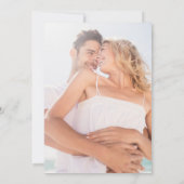 Watercolor Beach Ocean Wedding Einladung (Rückseite)