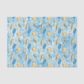 🐚 Watercolor Beach Sea Muscheln & Starfish Seidenpapier (Vorderseite)