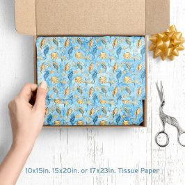 🐚 Watercolor Beach Sea Muscheln & Starfish Seidenpapier