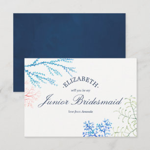 Watercolor Beach Thema ist meine Junior-Bridesmaid Einladung