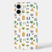 Watercolor Beach Vacation Travel  Case-Mate iPhone Hülle (Rückseite)