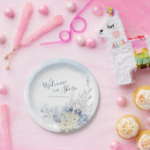 Watercolor Beach Welcome to the Shore Dinner Pappteller (Party)