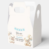 Watercolor Bear Baby Shower party Geschenkschachtel (Geöffnet)