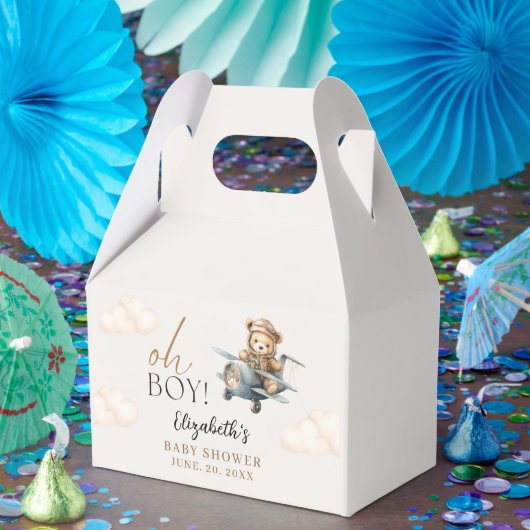 Watercolor Bear Baby Shower party Geschenkschachtel (Party)