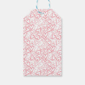 Watercolor Bear Valentine's Day Geschenkanhänger (Rückseite)