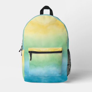 watercolor bedruckter rucksack