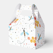 Watercolor Bee Pattern Geschenkschachtel (Rückseite)