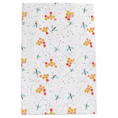 Watercolor Bee Pattern Mittlere Geschenktüte (Vorderseite)