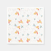 Watercolor Bee Pattern Serviette (Vorderseite)