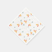 Watercolor Bee Pattern Serviette (Ecke)