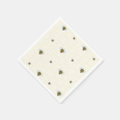 Watercolor Bee Pattern Serviette (Ecke)