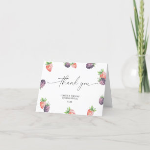 Watercolor-Beeren - Danke Geschlechter-Enthüllung