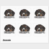 Watercolor Bernese Mountain Dog Square Sticker (Blatt)