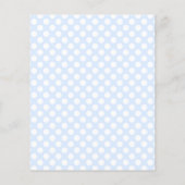 Watercolor Berry Pancake Blue Gingham Baby Dusche (Rückseite)