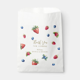 Watercolor Berry Sweet Baby Dusche Vielen Dank Geschenktütchen