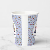 Watercolor Berry Sweet Blueberries Baby Shower Pappbecher (Links)