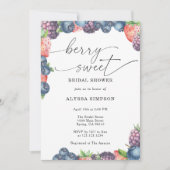 Watercolor Berry Sweet Brautparty Einladung (Vorderseite)